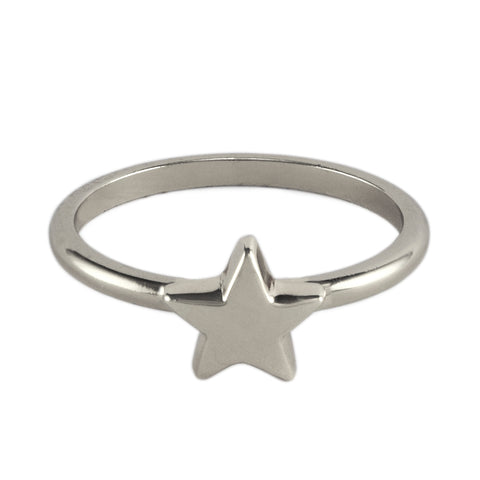 Silver Bright Star Ring
