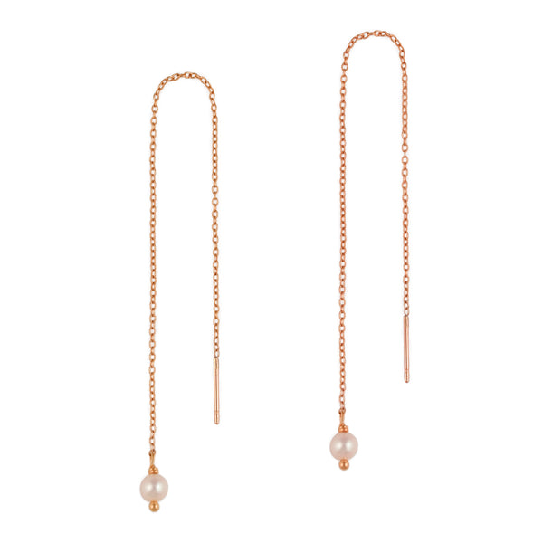 Baby Pearl Threader Earrings