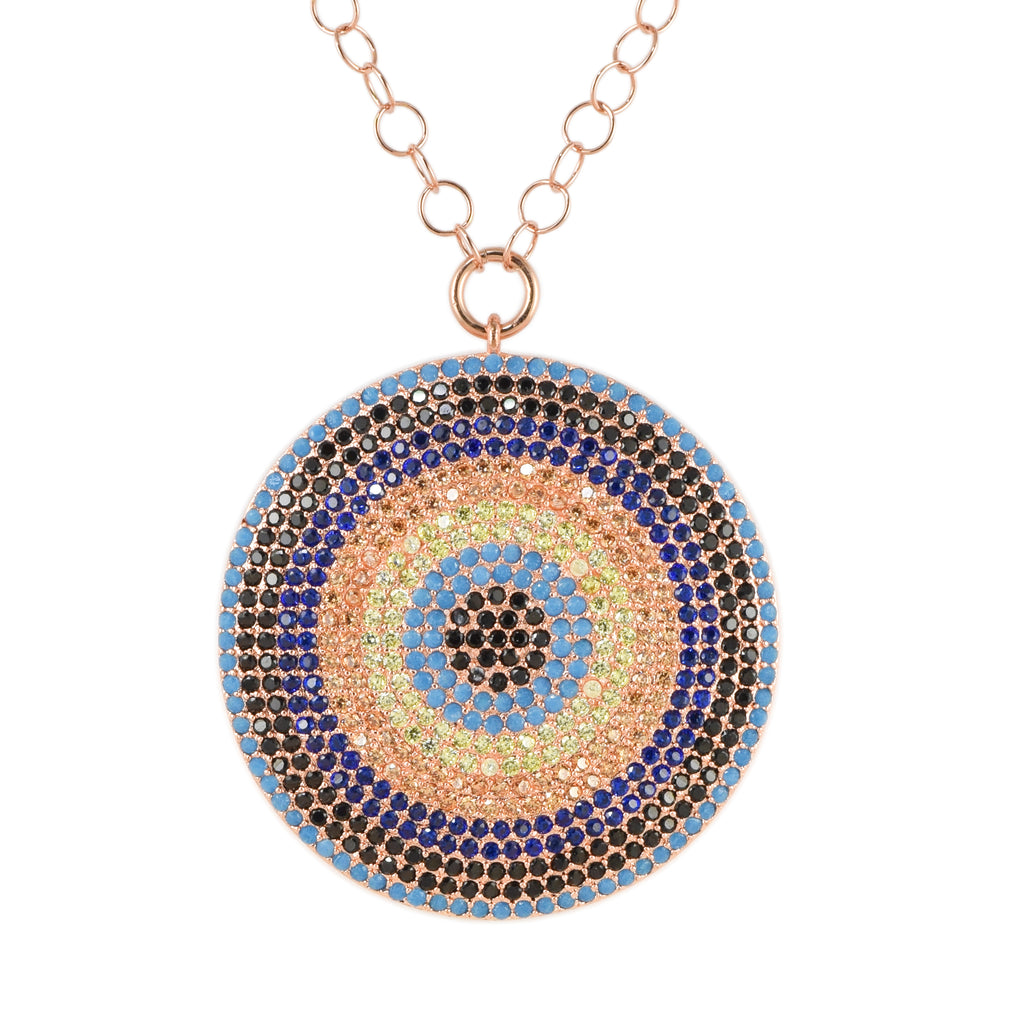 Rose Gold Bullseye Medallion