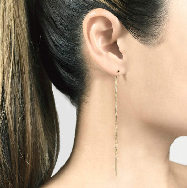 Dot Threader Earrings