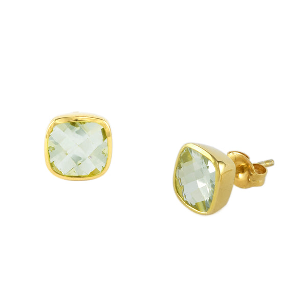 Green Amethyst Influence Studs