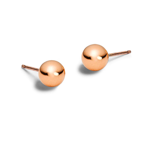 Rose Gold Ball Dagen Studs