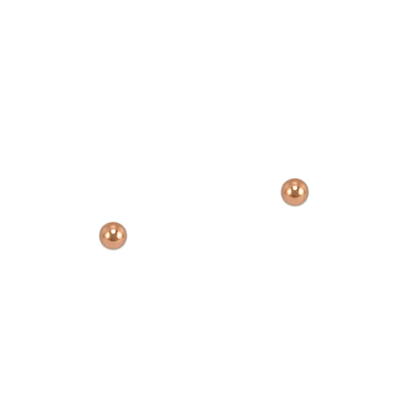 Rose Gold Micro Ball Studs
