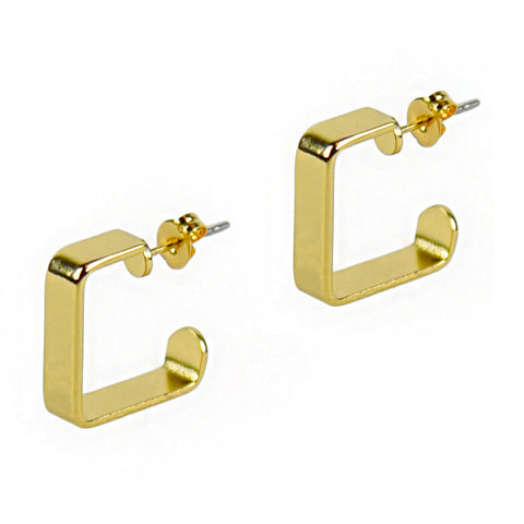 Small Golden Square Hoops