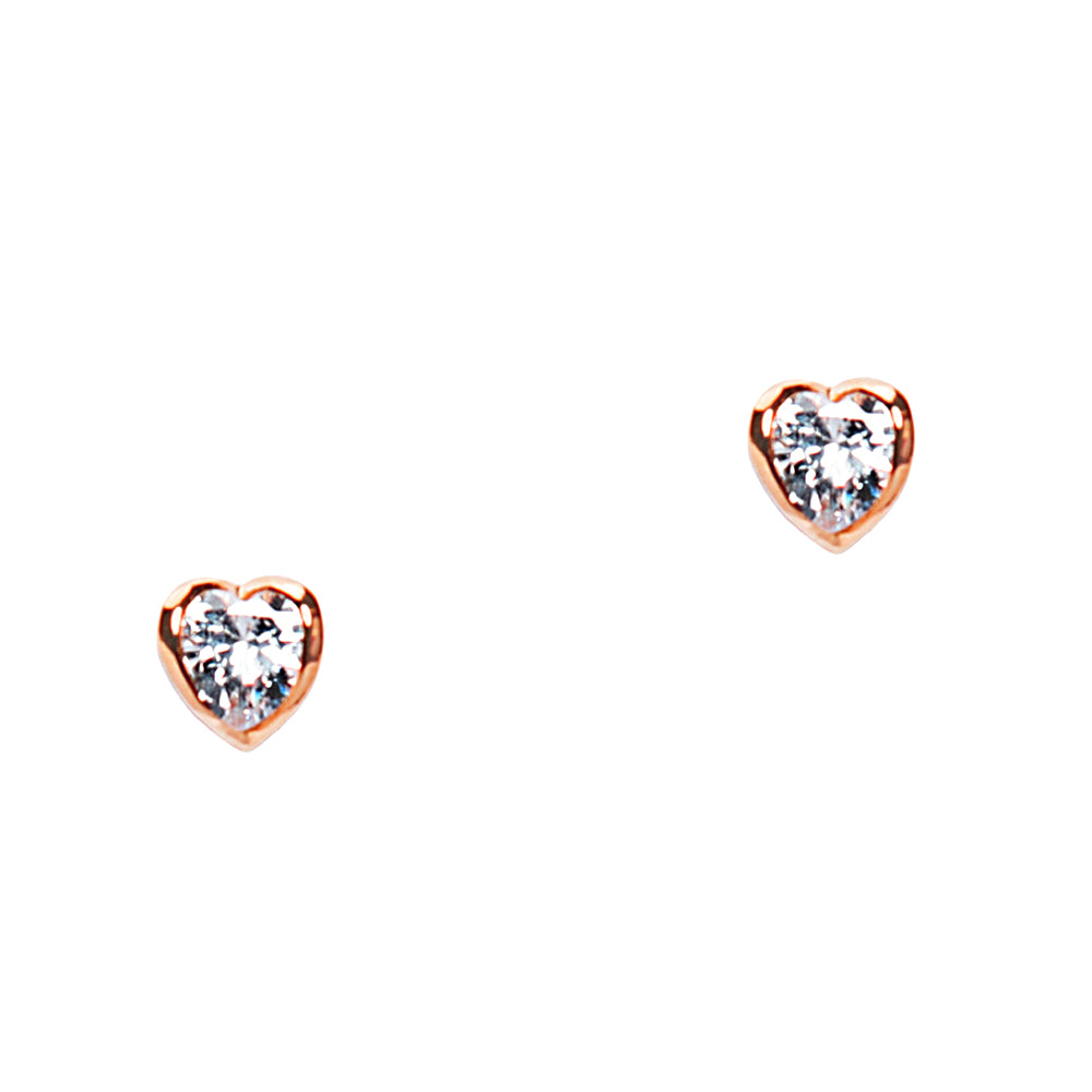 ☆TATIANA☆ Classic cubic heart earrings EC1910 Full Heart Earrings