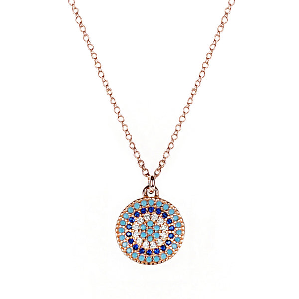 Rose Gold Mini Target Pendant