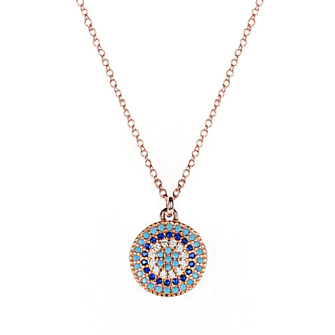 Rose Gold Mini Target Pendant