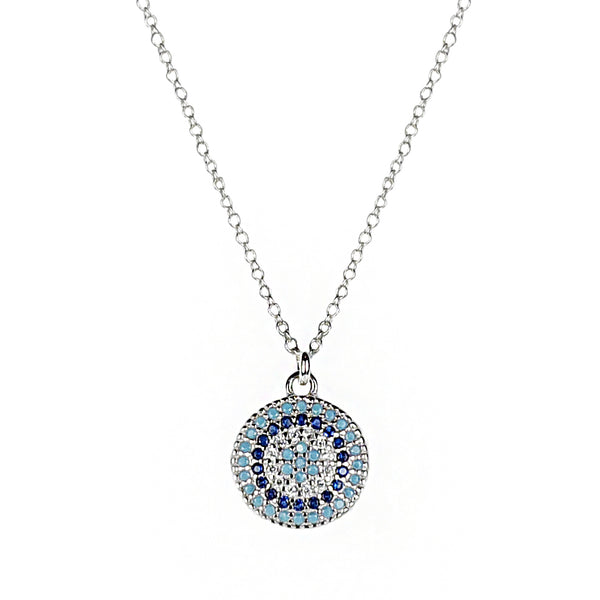 Silver Mini Target Pendant
