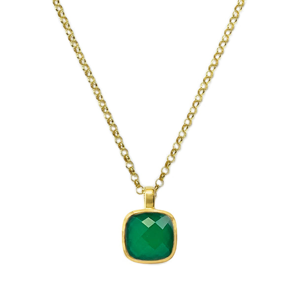 Emerald Agate Influence Pendant