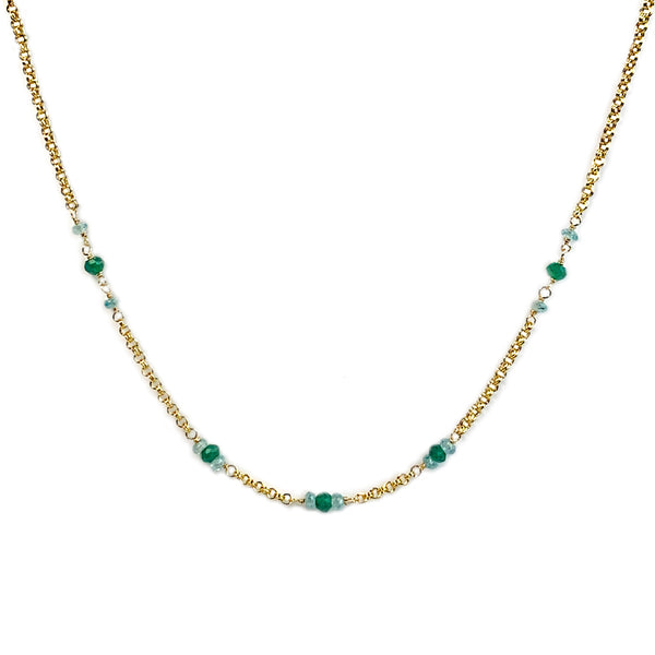 Watercolor Gemstone Necklace