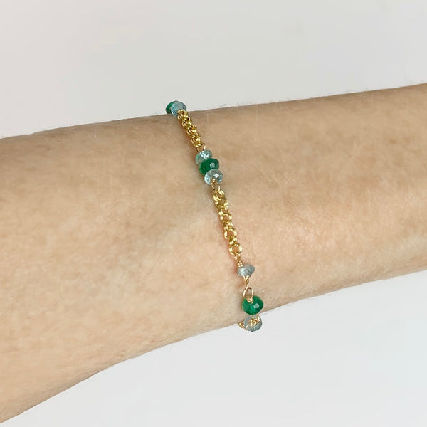 Watercolor Gemstone Bracelet
