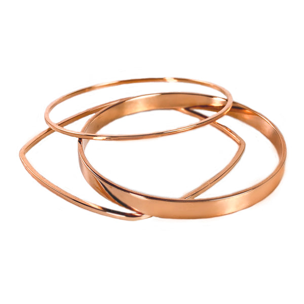 Set of 3 Geometric Bangles