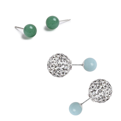 Green Aventurine-Amazonite Gem Ball Set