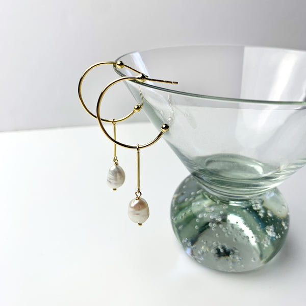 Farrah Pearl Hoops