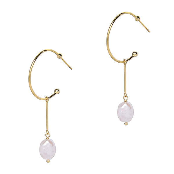 Farrah Pearl Hoops