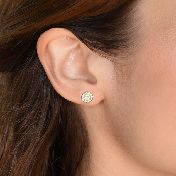 Sparkle Disc Studs