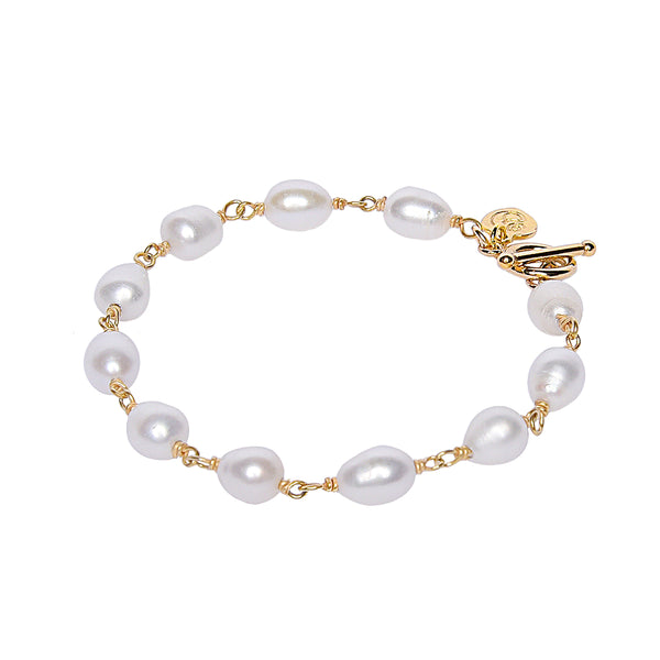 Bianca Pearl Toggle Bracelet