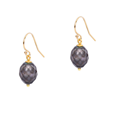Midnight Pearl Earrings