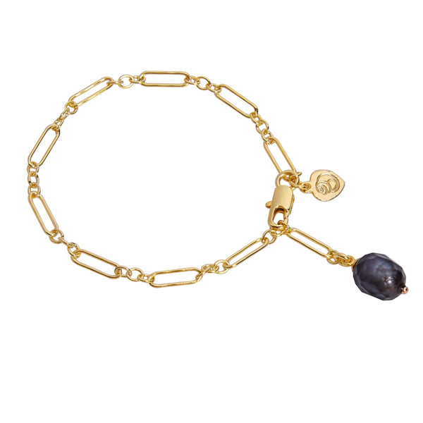 Midnight Pearl Bracelet