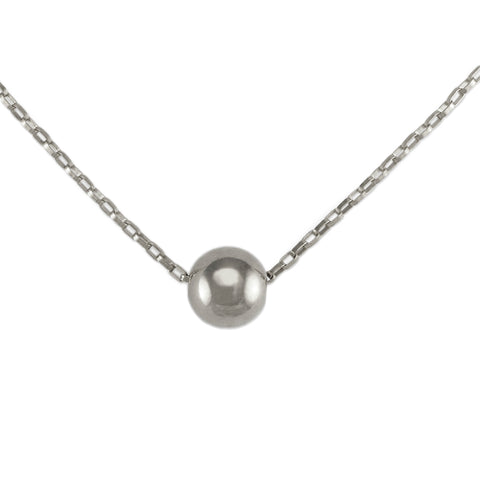 Mini Silver Orb Necklace