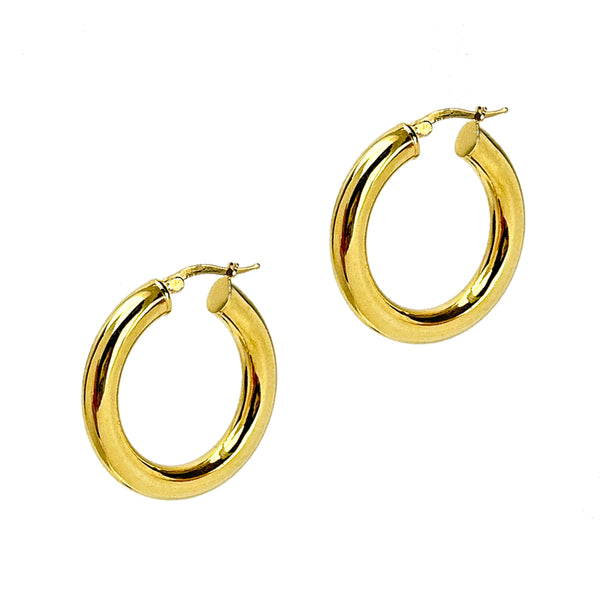 Gold Carissa Thick Hoops