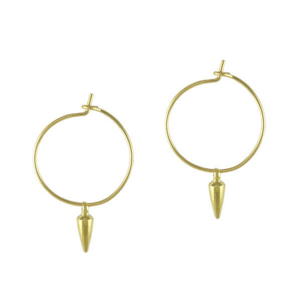 Gold Spike Hoops