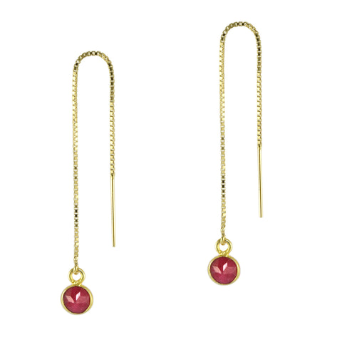 Gemstone Box Chain Threaders