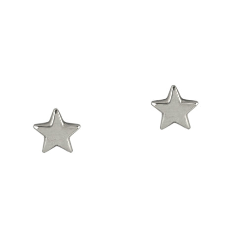 Silver Bright Star Studs