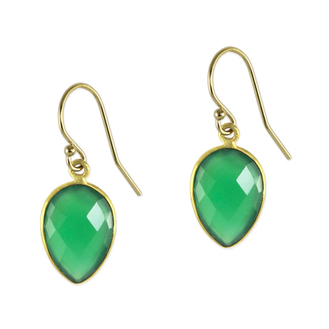 Emerald Agate Aislin Earrings