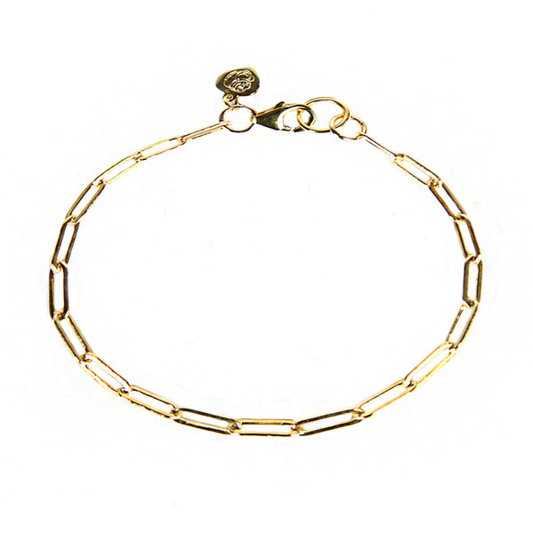 Gold Linear Link Anklet