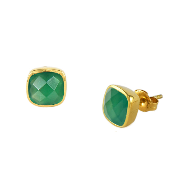 Emerald Agate Influence Studs