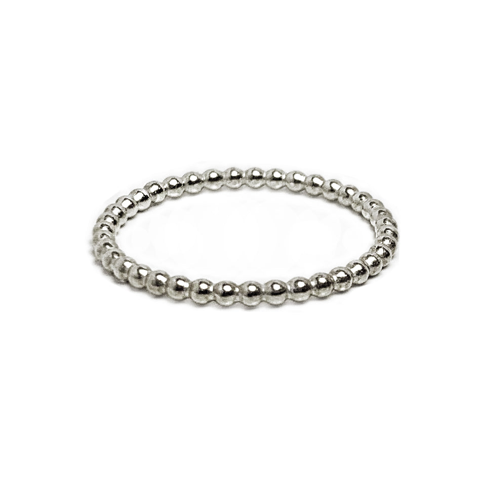Silver Bead Ring