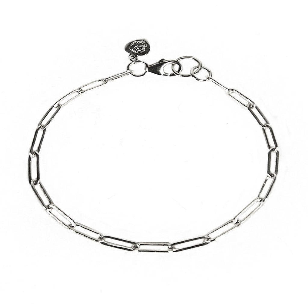 Silver Linear Link Bracelet