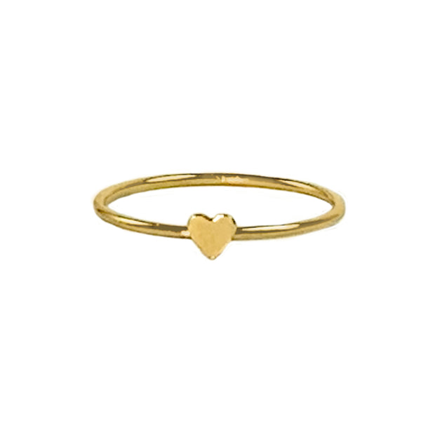 Gold Teensy Heart Ring