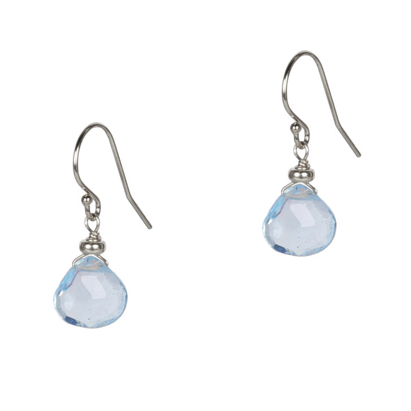 Silver Blue Topaz Lovely Earrings