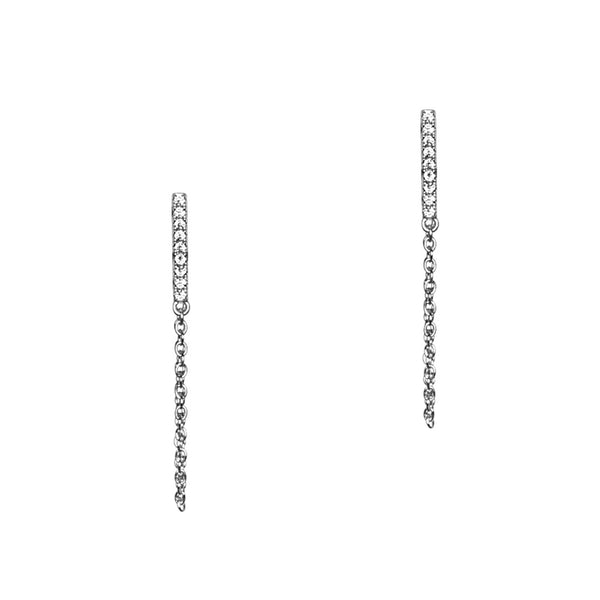 Linea Bar and Chain Earrings