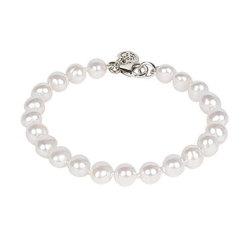 Classic Knotted Pearl Bracelet
