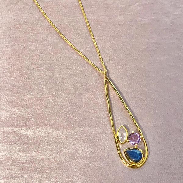 Gold Jewel Garden Pendant