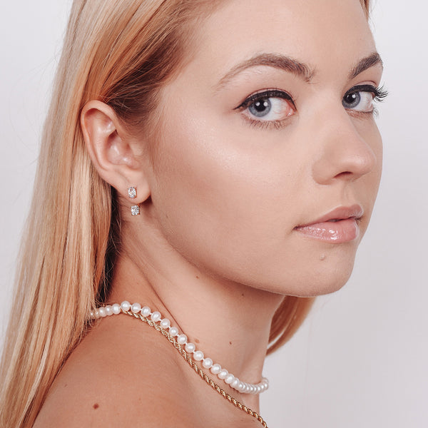 Classic Knotted Pearl Necklace