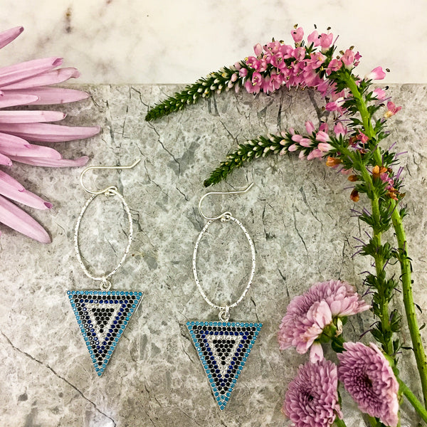 Silver Love Struck Earrings