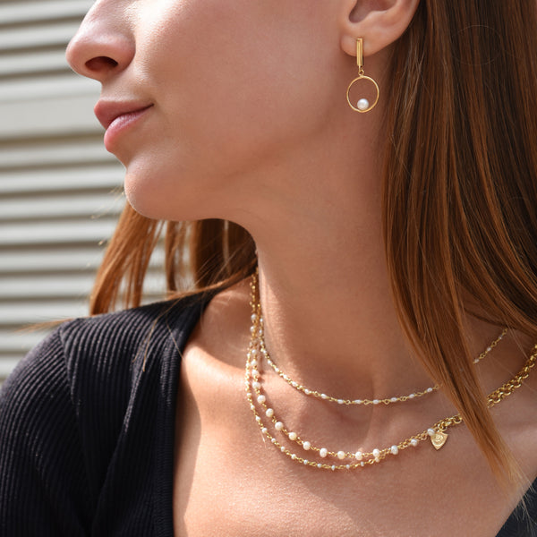 Mixed Pearl Layered Necklace