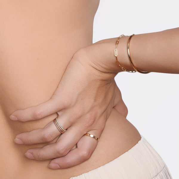 Gold Slim C Cuff
