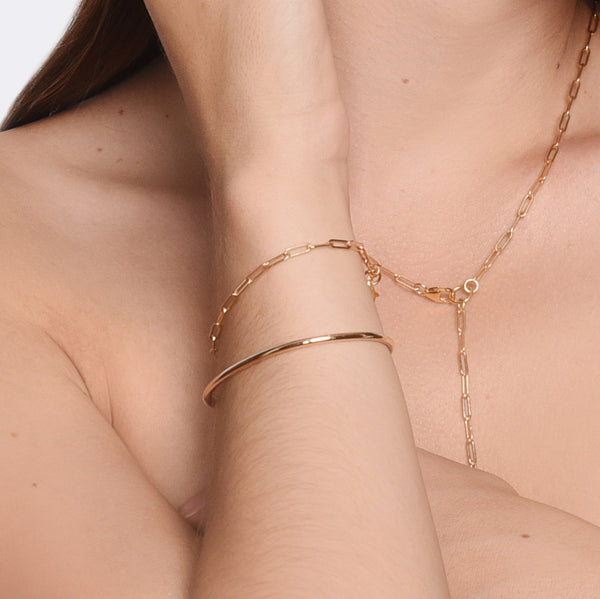 Gold Slim C Cuff