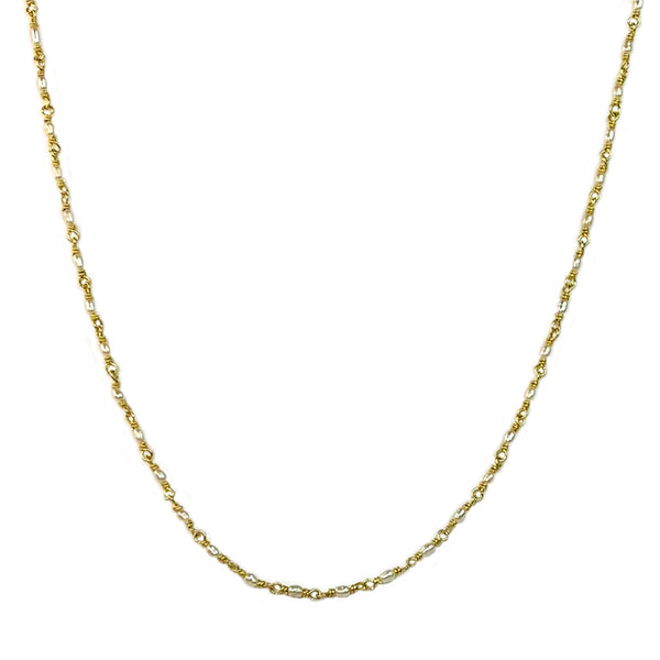 Rice Pearl Chain Necklace