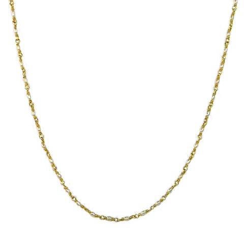 Rice Pearl Chain Necklace