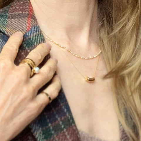 Gold Rondelle Necklace