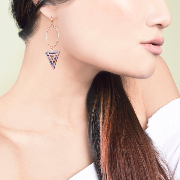 Rose Gold Love Struck Earrings