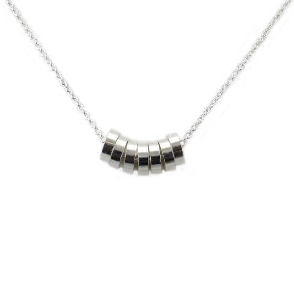 Silver Rondelle Necklace