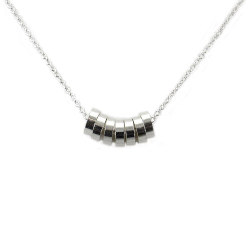 Silver Rondelle Necklace