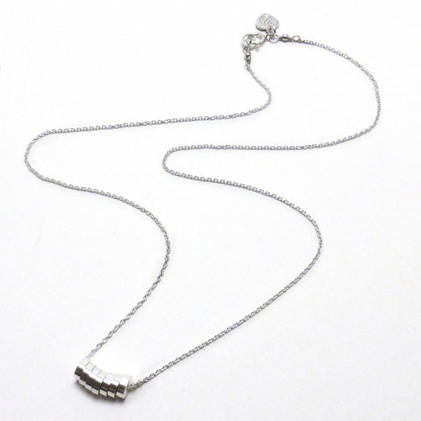 Silver Rondelle Necklace